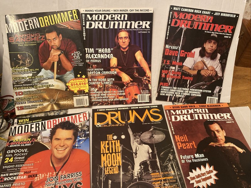 Modern Drummer Year 1990’s Magazines 12 issues vintage lot
