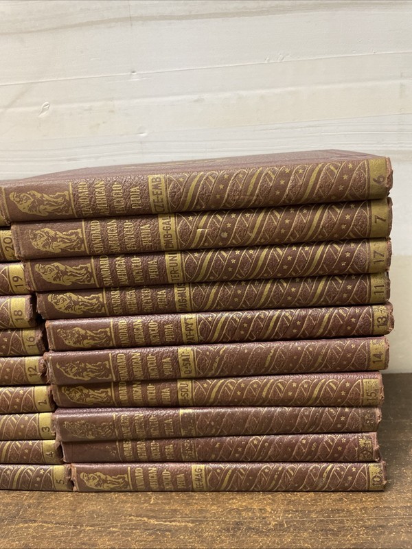 The Standard American Encyclopedia Complete Set of 20 Volumes 1939-1941 Vintage gallery