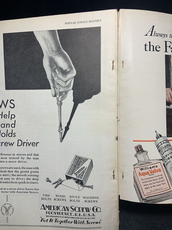 Popular Science Monthly March 1931 Vol. 118 #3 Succesful Helicopter ,Future A.I. gallery
