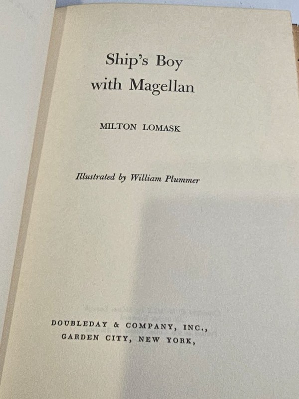 Ship's Boy with Magellan by Milton Lomask 1960 Edition HC Book gallery