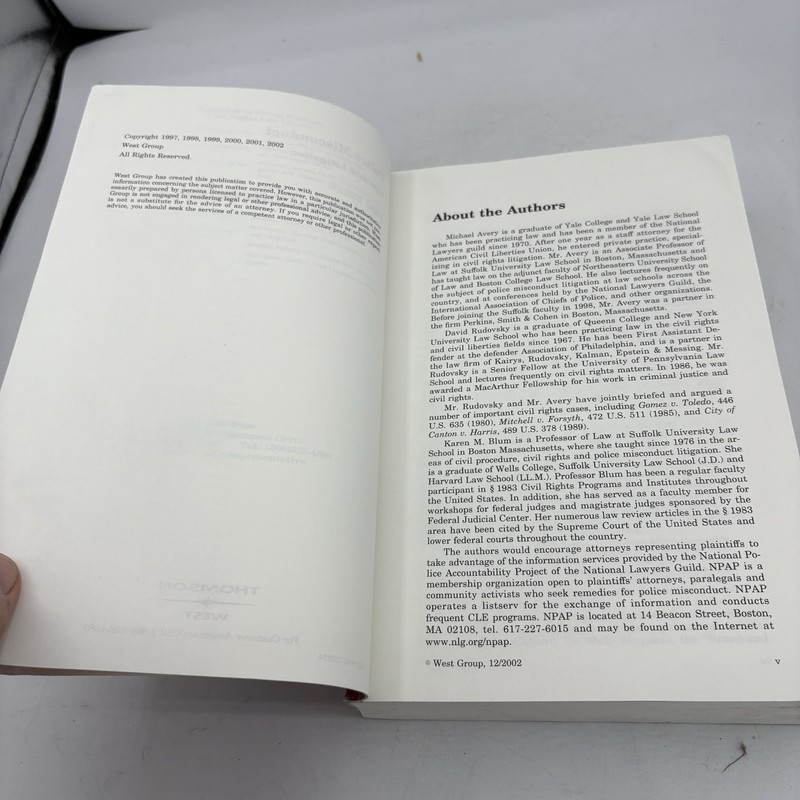 Police Misconduct Law and Litigation 2002 Nat Lawyer Guild Third Edition Vintage gallery