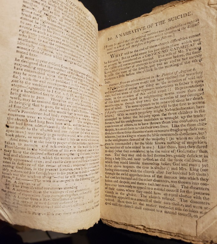 1809 Utica Oneida New York NY History NARRATIVE OF SUICIDE Wife Of Thomas King gallery