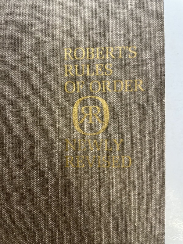 1970 ROBERTS RULES OF ORDER Newly Revised Henry M Robert III Hardcover Very Good gallery