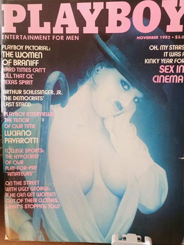 PLAYBOY MAGAZINE November 1982 with MARLENE JANSSEN + Luciano Pavarotti Intrview