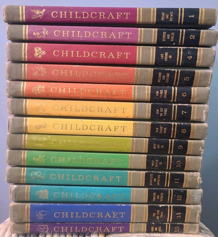 Vtg Childcraft Children’s Books Hardcover 1964 Books Missing 3 & 13. Rainbow
