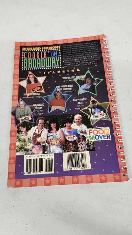 Richard Simmons Cookin' On Broadway Cookbook Spiral Bound Booklet gallery