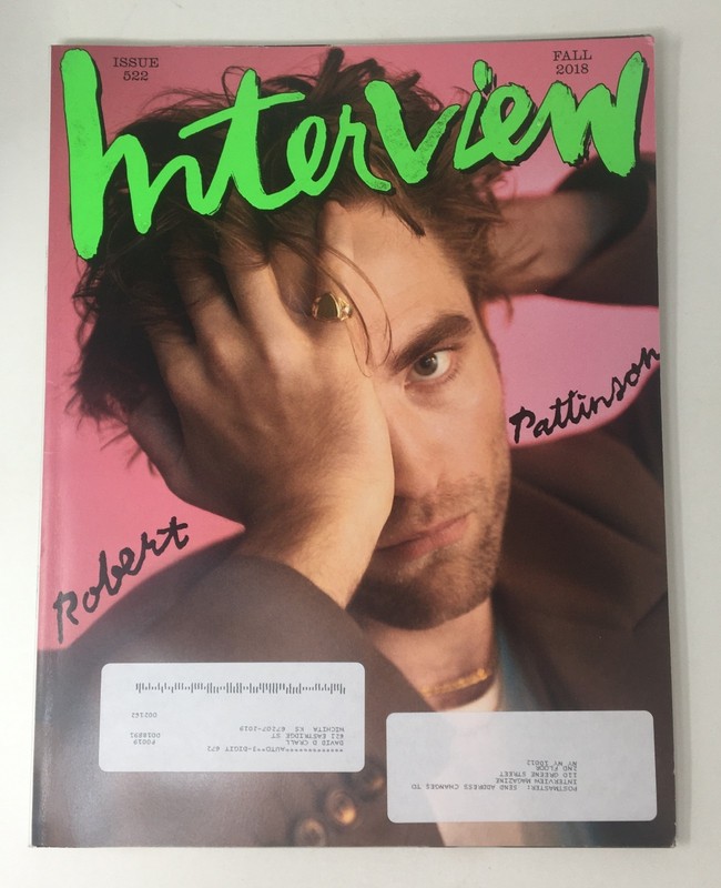 Interview Magazine Issue 522 Fall 2018 Robert Pattinson