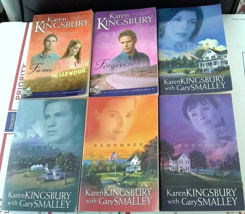 FIVE (5) BOOKS Karen Kingsbury Gary Smalley FAME REJOICE RETURN REMEMBER REUNION