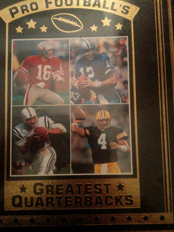 SEALED! Pro Football's Greatest Quarterbacks NFL Leather 22K gold accents book gallery