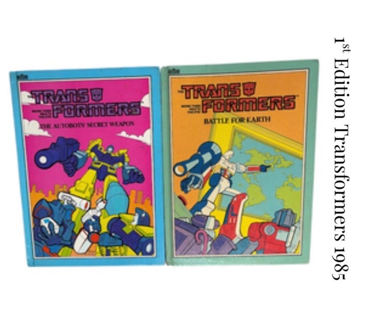 VTG 1985 Original Transformers Book Lot G1 Autobots Battle for Earth Max Baum