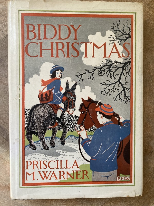 Biddy Christmas by Priscilla Warner, HBDJ, 1948 Dust Jacket -SEE PHOTOS