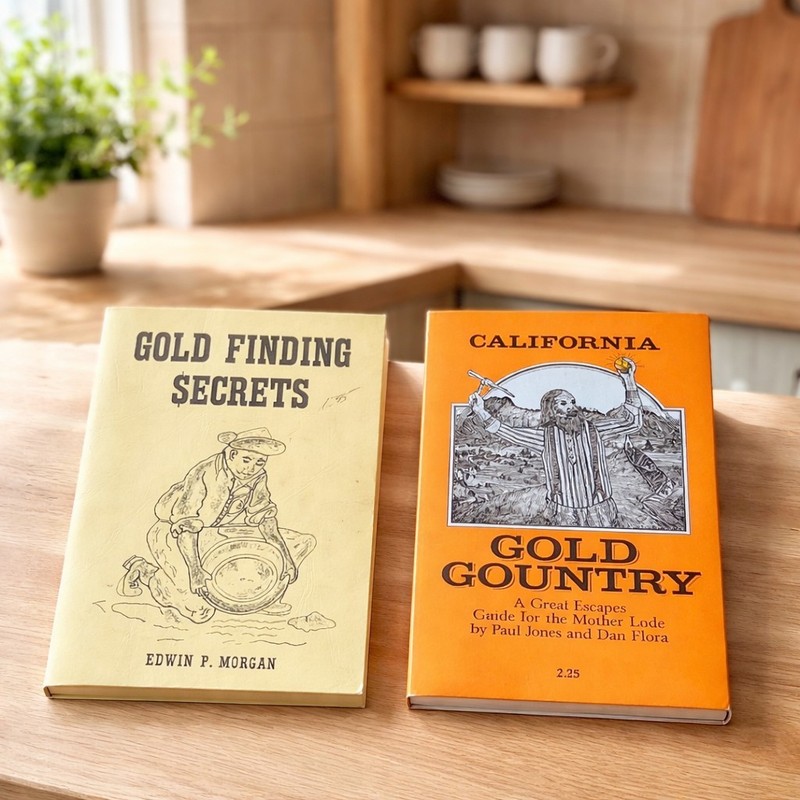 Lot of 2 1973 Gold Finding Secrets 3rd Edition Signed & California Gold Country