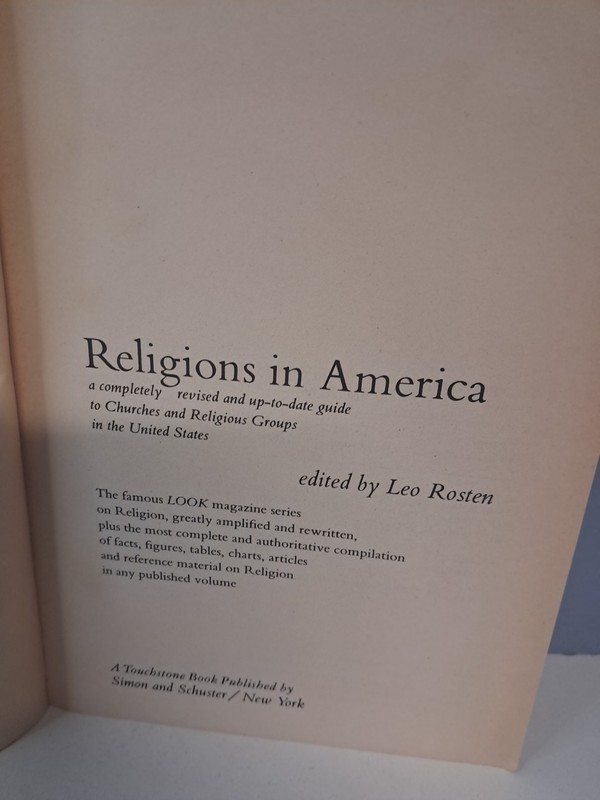 Religions In America By Leo Rosten gallery