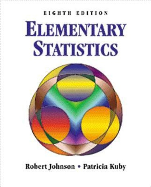 Elementary Statistics Hardcover Patricia, Johnson, Robert Kuby