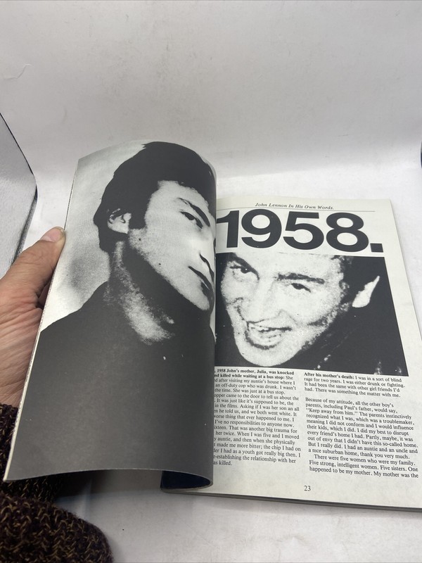 JOHN LENNON In His Own Words rare large paperback book from 1981 THE BEATLES gallery
