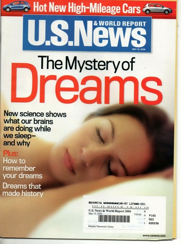 U.S. News & World Report Magazine May 15 2006 Mystery of Dreams Mary Cheney Xbox