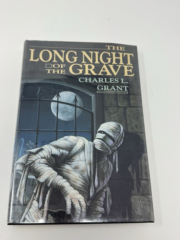 Charles L Grant The Long Night of the Grave 1986 First Edition Hardcover DJ