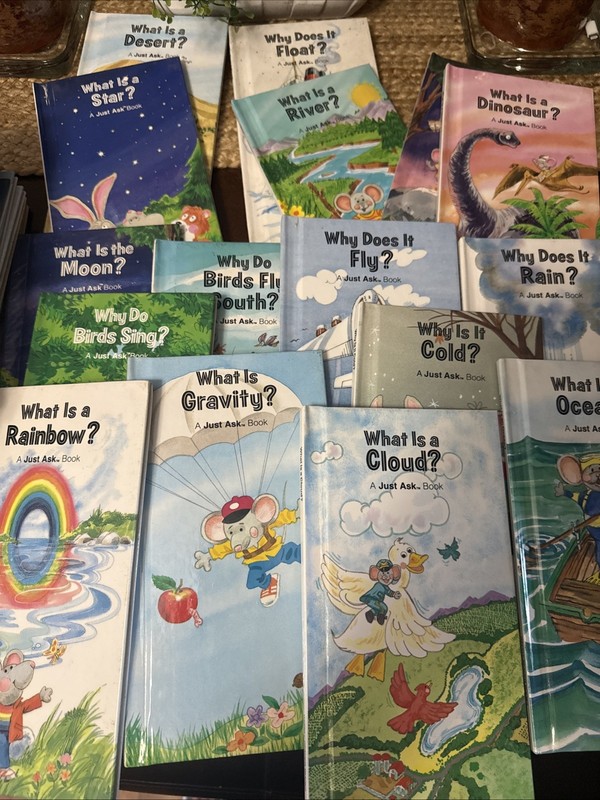Lot 31 HB JUST ASK BOOK Picture Science Nature Teacher Weekly Reader 80’s EUC gallery