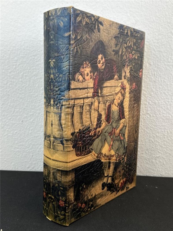 ^ Unbranded Hollow Book Decorative Child Sleeping on a Bench