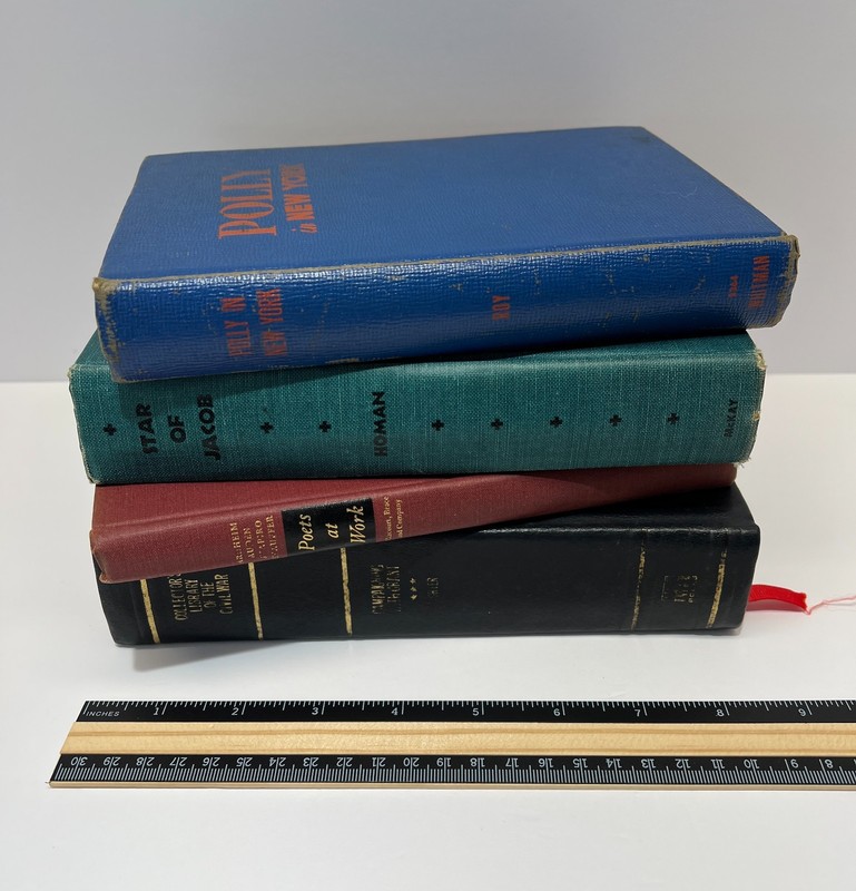 Lot of 4 Vintage Hardcover Books Collection Stackable Decor gallery