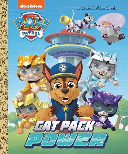 Cat Pack Power (PAW Patrol) (Little Golden Book) – Hardcover – GOOD