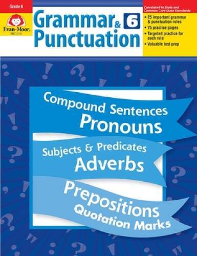 Grammar and Punctuation, Grade 6 – Paperback By Evan Moor – GOOD