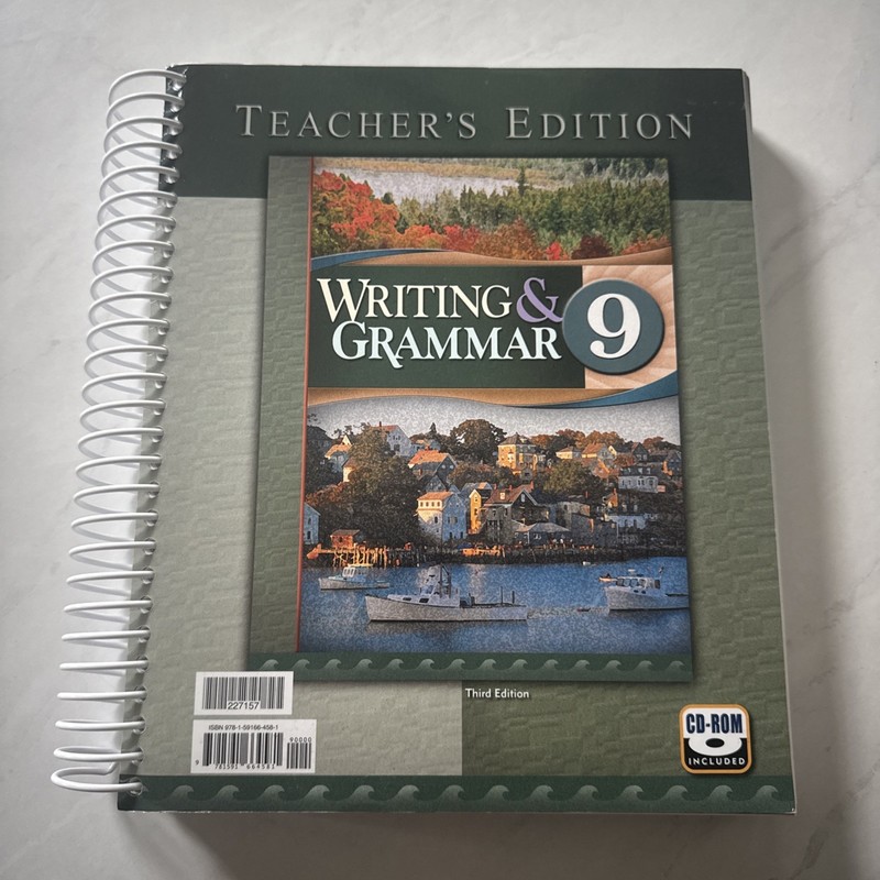 BJU Writing & Grammar 9 – Teacher’s Edition w/CD-ROM Third Edition