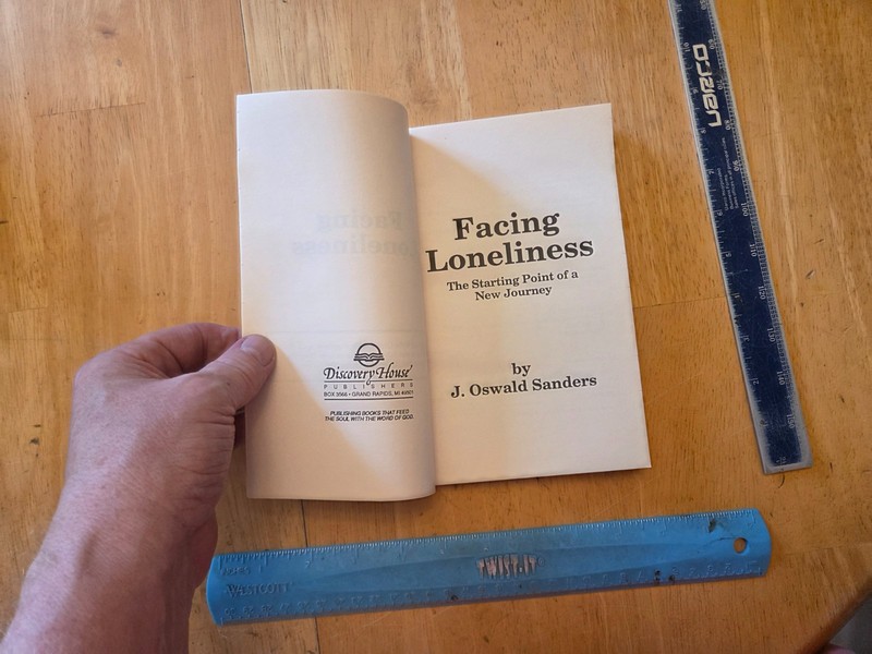 Facing Loneliness by J. Oswald Sanders (1990, Trade Paperback) gallery