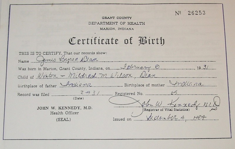 JAMES DEAN - AUTOPSY and ACCIDENT REPORT and HIS LAST WILL & TESTAMENT from 1955 gallery