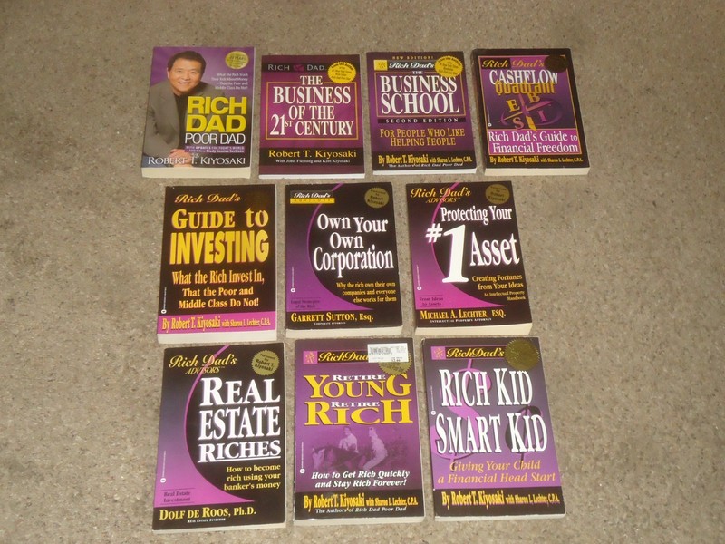 Lot 10 Rich Dad Poor Dad Finance Business Books Robert T. Kiyosaki Advisors