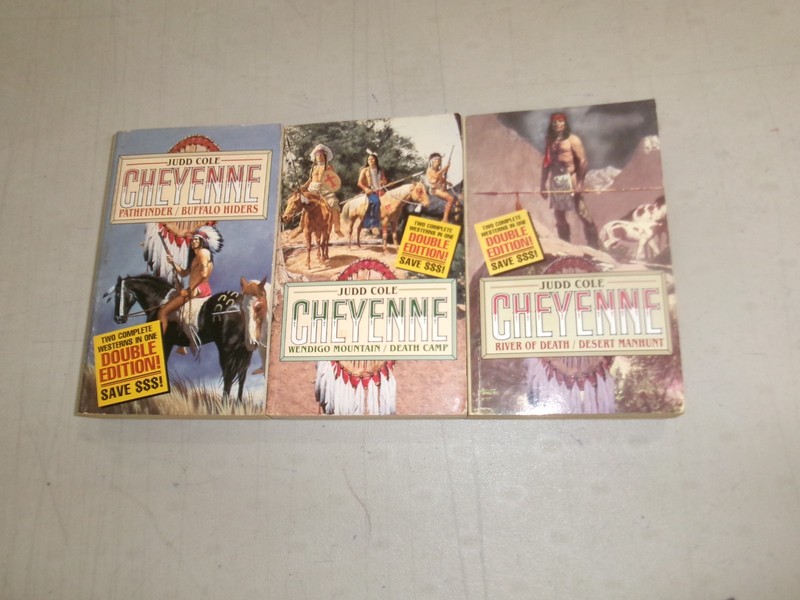 Cheyenne Series by Judd Cole (6 Books in 3 Volumes-Titles Below) Lot 8015
