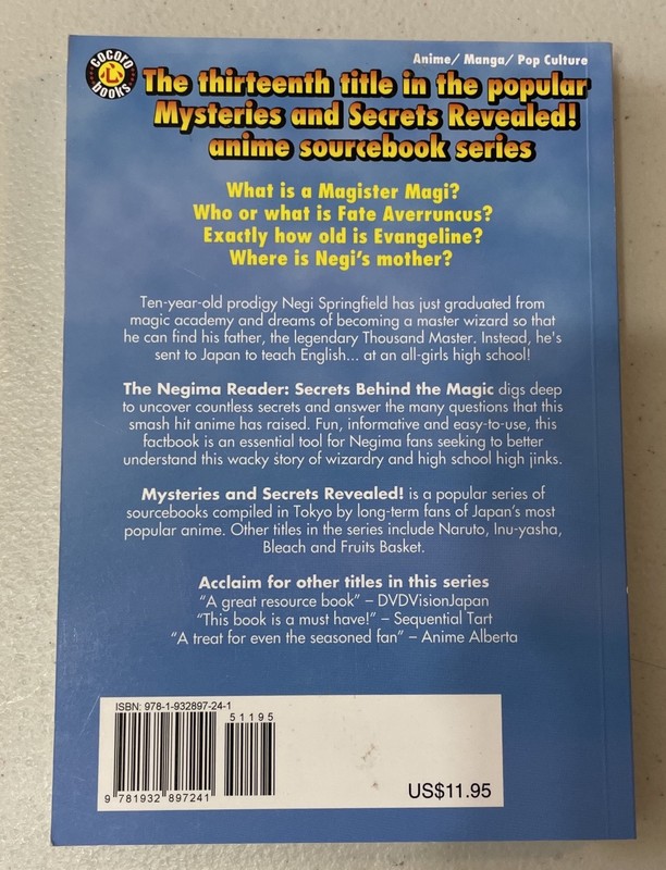 The Negima Reader Secrets Behind the Magic Abe Beltz 2008 Cocoro Books gallery
