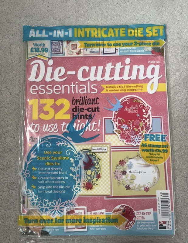 NEW Die-Cutting Essentials Magazine Issue 40 Scenic Swallow Die Set Paper Craft