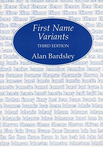 First Name Variants by Bardsley, Alan Paperback Book The Fast Free Shipping
