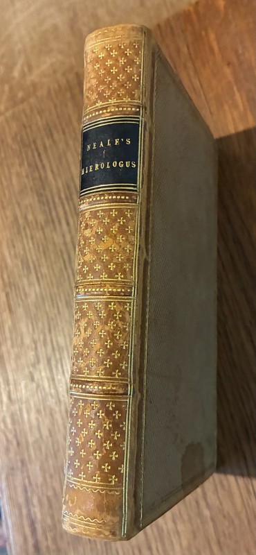 1843 Neale’s HIEROLOGUS Church Tour England Wales Fine Gilt Binding