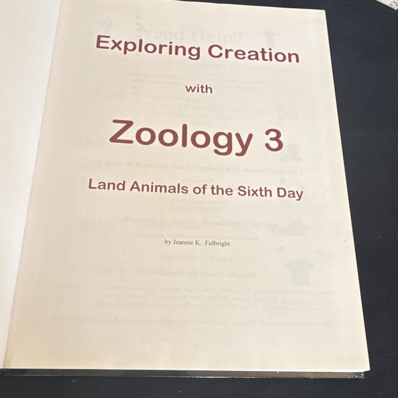 Apologia Exploring Creation Zoology 3 Hardcover 2008 Jeannie K. Fulbright gallery