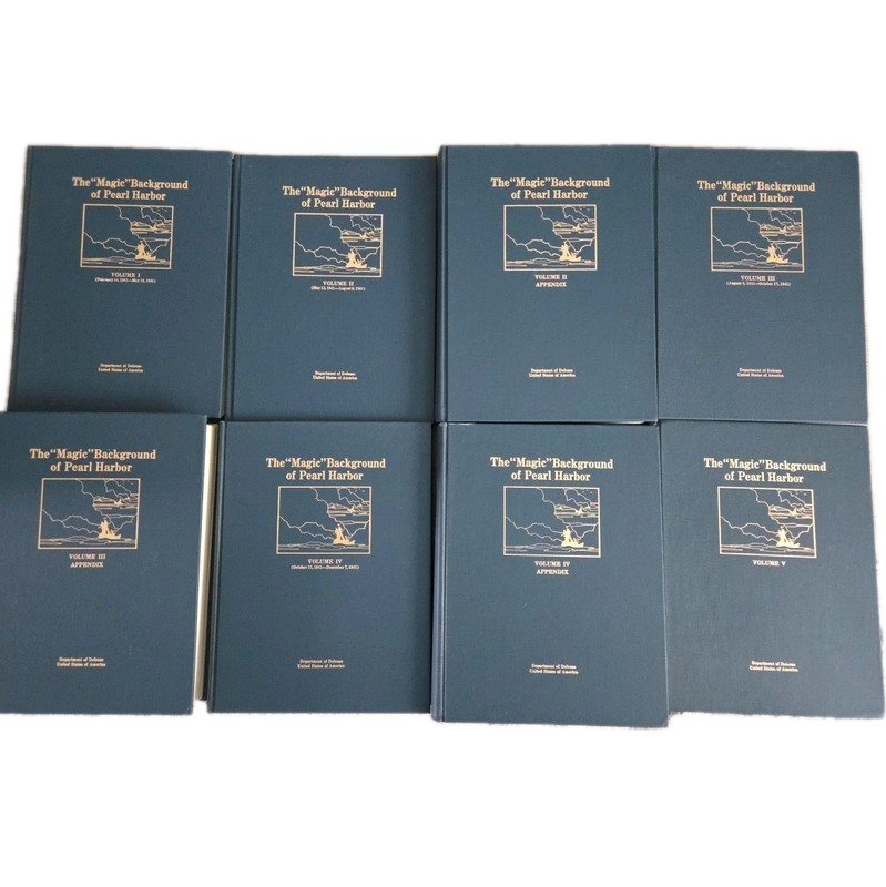 The Magic Background Of Pearl Harbor: Complete Set, 8 Vols., DoD, 1977, HC gallery