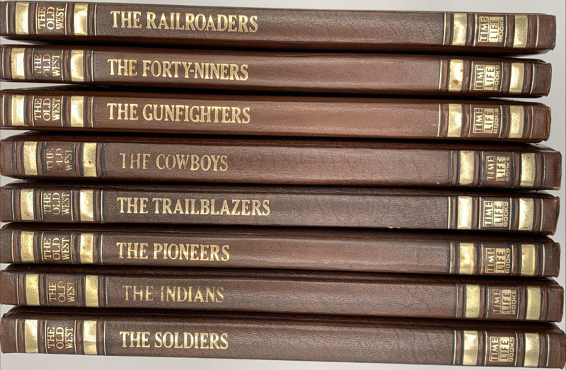Lot of Eight of the Old West Series, 1970’s Leather Cover, B152