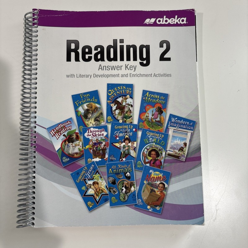 ABeka Reading 2 Answer Key Homeschool Curriculum Teacher Book Second Grade 2nd!
