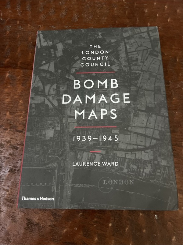 London County Council Bomb Damage Maps 1939-1945 Lawrence Ward WW2 Blitz history