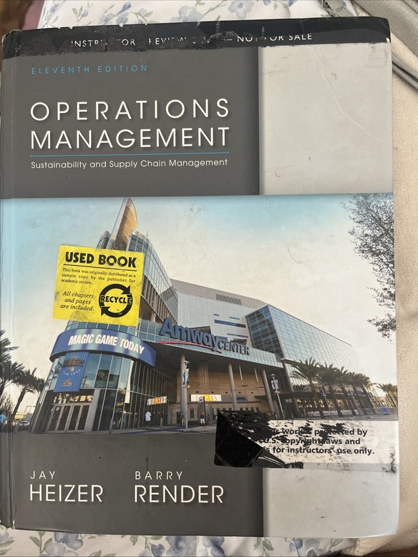 Operations Management by Jay Heizer and Barry Render (2013, Hardcover)