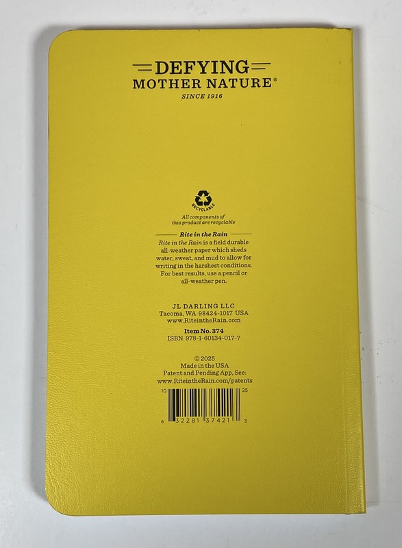 Rite in the Rain All-Weather Universal Notebook No 374 - Made in USA gallery