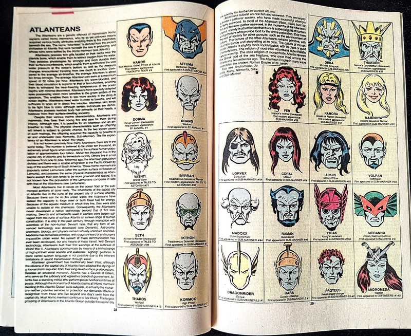 OFFICIAL HANDBOOK OF THE MARVEL UNIVERSE DELUXE EDITION #1 - 5 VF/NM 1985 A - H gallery