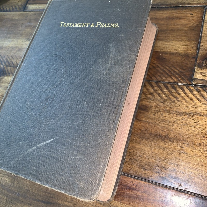 Antique 1800s New Testament and Psalms translated Greek, American Bible Society gallery