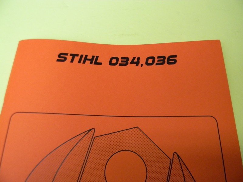 REPAIR SERVICE MANUAL FOR STIHL CHAINSAW 034 AND 036 ------- MANUAL 65 gallery