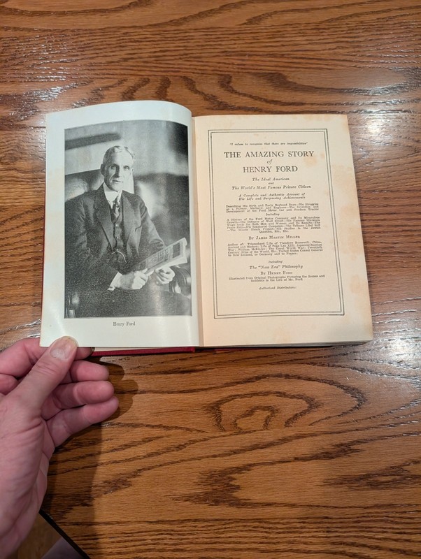 THE REAL STORY OF HENRY FORD 1922 1st Edition HC w/1919 Ford Owner's Manual gallery