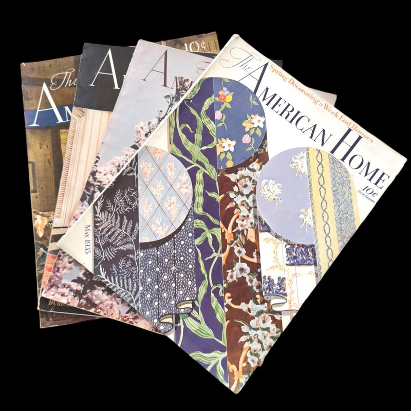 Set of 4 The American Home Magazines 1930’s Harry Marinsky Vintage Ads