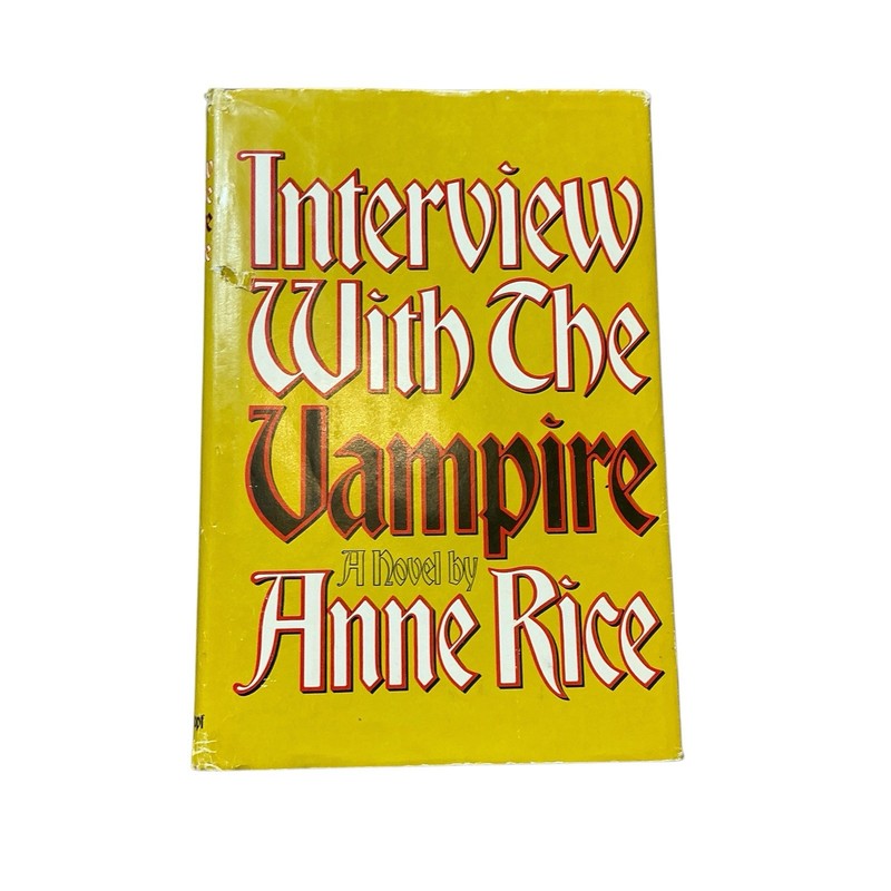 Vintage Interview with the Vampire Anne Rice novel 1976 310 pages USA printed