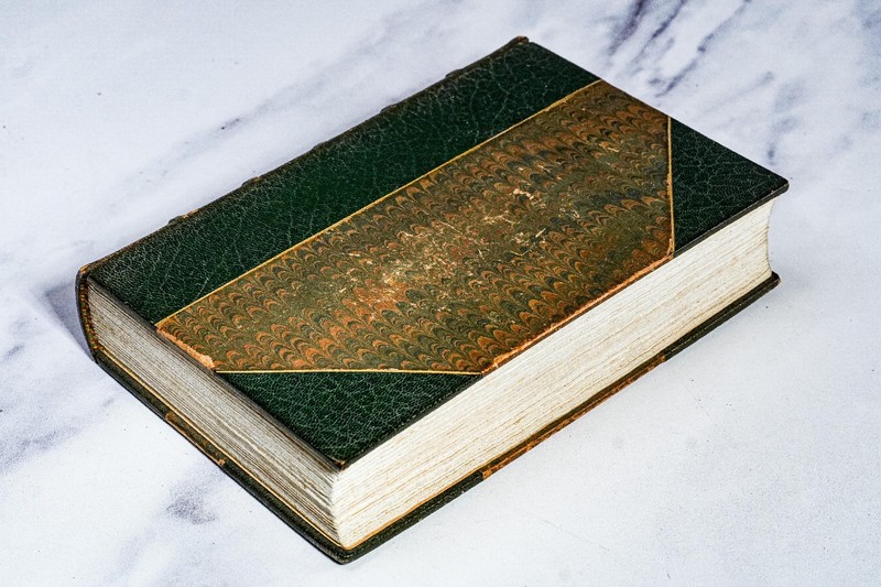 Rare Luxury Edition Concise Oxford Dictionary 1934 Leather Spine Antique Book gallery