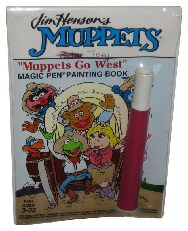 Jim Henson’s The Muppet Go West Lee Publications Magic Pen Painting Book